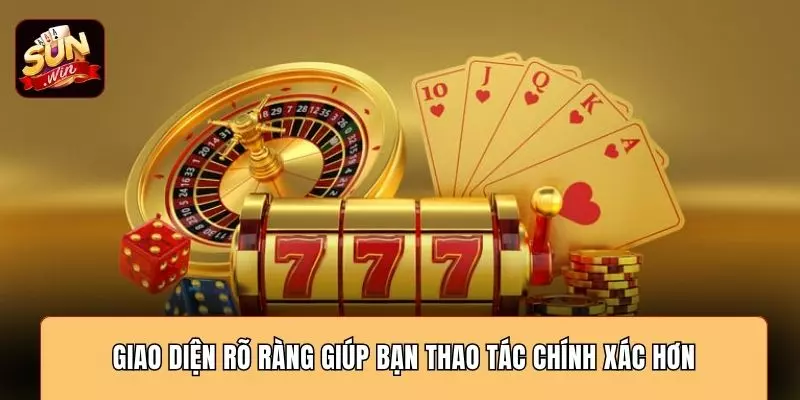 Giao diện rõ ràng giúp bạn thao tác chính xác hơn