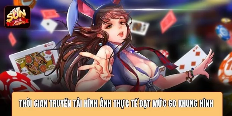 Thời gian truyền tải hình ảnh thực tế đạt mức 60 khung hình 